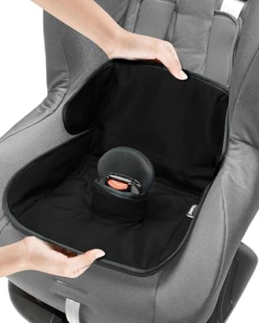 Lynmark® Potty Training Car Seat Protector Cover - Waterproof Soft Piddle Pads for Toddlers and Baby Carseat - Travel-Friendly Universal Washable Liner Mat for Spills, Nappy Leaks, Accidents - Black