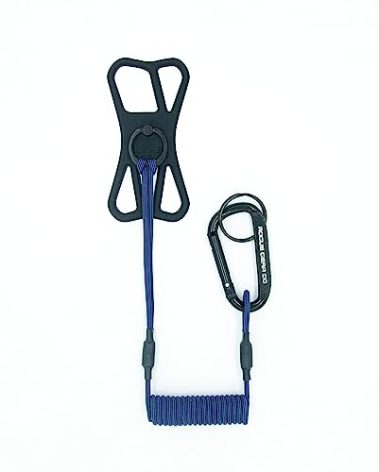 Rogue Fishing Co. The Protector Phone Tether | Use As Cell Phone Lanyard or Hiking/Boating/Kayak Tether | Leash Ensures Your Phone is Safe and Protected Blue