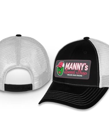 Checkered Flag Sports Ross Chastain #1 NASCAR 2024 Manny's Speed Shop Melon Man Racing Mesh Adjustable Hat Black
