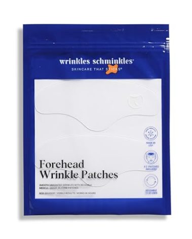 Wrinkles Schminkles Forehead Wrinkle Patches - Reusable Silicone Smoothing Pads for Brow Lift, Wrinkle Smoothers, Reduce Frown Lines & Face Lift (2 Pack)