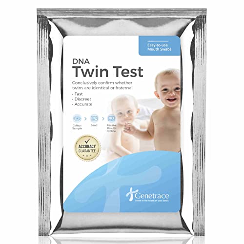 Genetrace DNA Twin Test - Confirm Whether Twins are Fraternal or Identical - Lab Fees & Shipping Included - Results in 1-2 Days