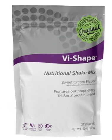 ViSalus Vi Shape Original Nutritional Shake Mix Sweet Cream Flavor | 22oz (1 Bag, 24 Servings)