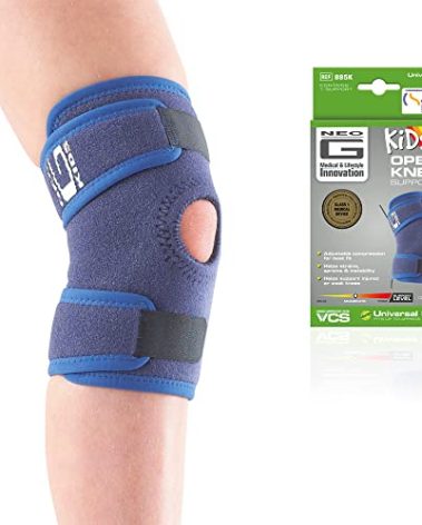 Neo G Kids Knee Support Child Open Patella – Kids Knee Brace for Joint & Meniscus Pain, Osgood Schlatter, Strains, Sprains, Instability, Juvenile Arthritis - Adjustable Compression