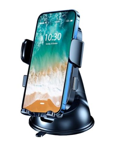 Boat Phone Holder, Suction Cup Boat Cell Phone Mount Marine Dashboard Universal Desk Waterproof Heavy Duty Holder for Boating Kayak Sailing Marine Marina for iPhone Samsung Google All Smartphones