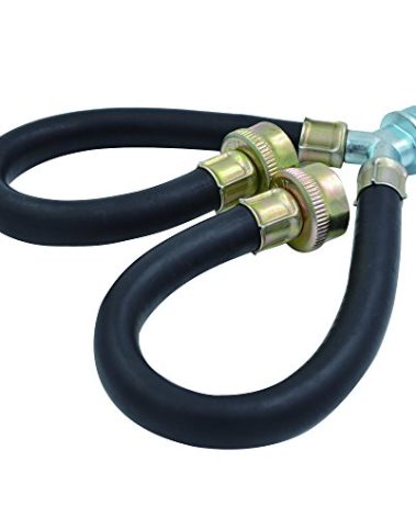 TT FLEX Rubber Washing Machine Y Mixer Hose Connector, 3/4" Fittings, 1 ft (12") Length