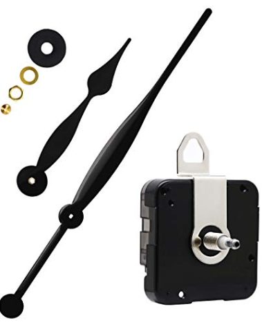 TIKROUND 12888 High Torque Quartz Clock Movement Replacement Parts with 350 mm / 13.78 Inch Long Spade Hands