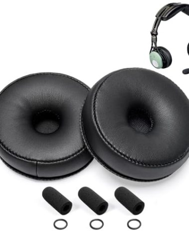 Voarmaks DC PRO X/X2 Ear Seals Refresh Kit Compatible with David Clark DC Pro Series - Premium Ear Cushions + 3 Mic Covers, Replacement for Enhanced Comfort & Durability in Aviation Headsets