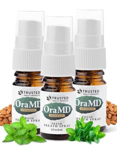 OraMD Fresh Breath Spray for Gum Health - 3-Pack, Bad Breath Treatment, Periodontal Disease Therapy, Fights Oral Pathogens, Reduces Gum Pockets & Plaque Build-Up
