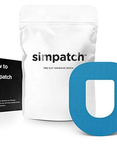 SIMPATCH Adhesive Patch for OmniPod - Pack of 25 - Multiple Colors Available (Blue)