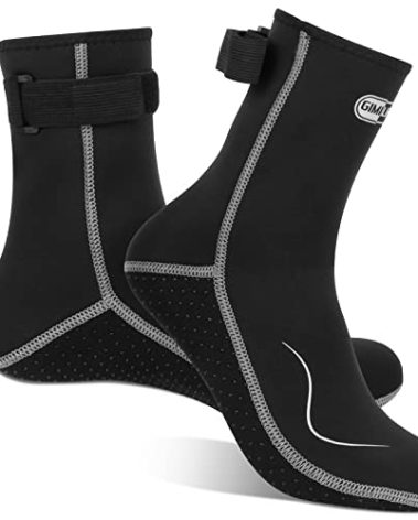 Gimilife Neoprene Socks, 3MM Water Socks for Women Men, Diving Wetsuit Sock for Beach Volleyball Snorkeling Surfing