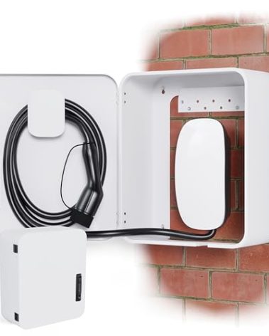 Charge Wrap EV Electric Vehicle Car Charger Cover Protector Tesla Wall Charging Station Cable Cord Holder Lock Box Indoor Outdoor