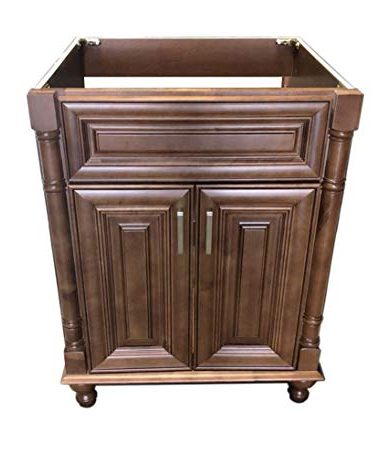 New Maple Walnut Single-sink Bathroom Vanity Base Cabinet 24" W x 21"D x 32" H