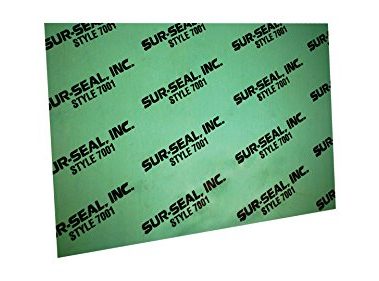 Lamons Sterling Seal and Supply (STCC) GS700103130X30 Green Aramid Fibers/NBR 7001 Non-Asbestos Compressed Sheet, 30" Length, 30" Width, 0.031" Thick