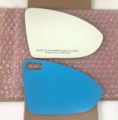 New Replacement Mirror Glass with FULL SIZE ADHESIVE for Volkswagen Golf GTI E-Golf Passenger Side View Right RH