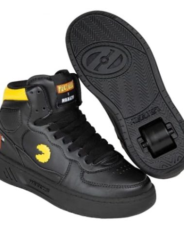 HEELYS Unisex Rezerve EX Pacman (Little Kid/Big Kid/Adult) Black/Yellow 7 Men's, 8 Women's M