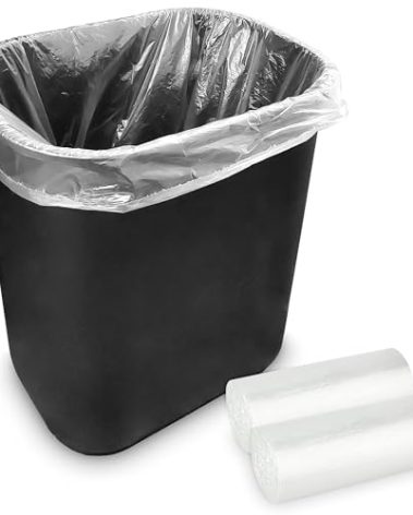 Stock Your Home 2 Gallon Unscented Small Garbage Bags, 100 Count, Leakproof, Versatile Usage, Grab-n-Go