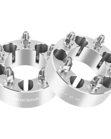 5x4.5 Wheel Spacers 2" (50mm) for Jeep Cherokee Wrangler Comanche Grand Cherokee Liberty/ Ford Ranger Mustang Explorer/ Mercury Lincoln, 2PCS 5x114.3mm Wheel Adapter 87.1mm Hub Bore with 1/2"x20 Studs