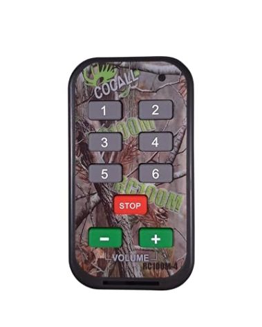 COCALL Wireless Remote Control Electronic Game Call - 100 Meters Range - Receiver Module with Internal Flash Memory and Remote Controller - Compatible with All Callers