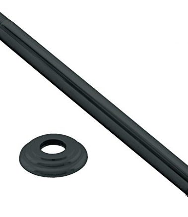 Westbrass 1/2" IPS x 6" Ceiling Mounted Shower Arm with Flange, Matte Black, D3606A-62