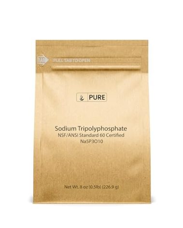Pure Original Ingredients Sodium Tripolyphosphate (8 oz) Powerful Cleaning Agent, Water Softener, Laundry Additive