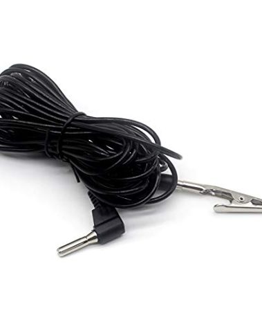 ESD Grounding Cable with Alligator Clip 16.5 Feet - FEITA Ground Cable Cord Clip Fabrics, Plug into Your Outlet Ground