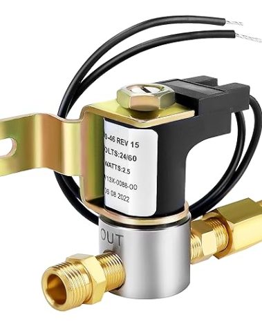 Techecook 990-53 990-46 Humidifier Solenoid Valve Assembly Compatible with GeneralAire Humidifiers 990-53 990-46 1137 1042 1042LH 1042L 7014 Solenoid Valve - 24V Humidifier Water Valve