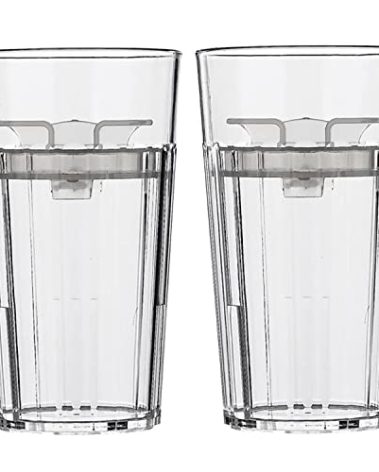 Reflo Smart Cup Bundle (Clear 2-Pack) Montessori Weaning Transition Training Cup, Slow-Spill Open-Rim Design, 360 Slow-Flow-Control, BPA-Free, Made in USA, E-Guide via QR Code