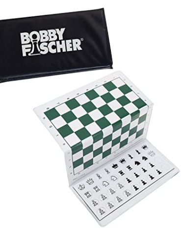 Bobby Fischer Mini Magnetic Pocket Chess Set - Travel - 6 x 3.25 by WE Games