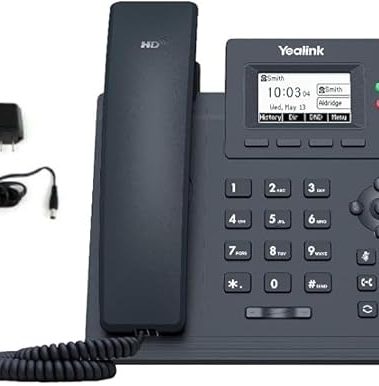 Yealink T31P IP Phone - Power Adapter Included - 1 Year Manufacturer Warranty - Unlocked can be Used with Any VoIP Provider