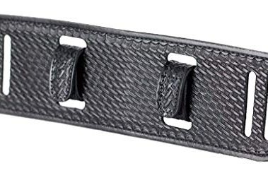 BackUpBrace Duty Belt Back Support (Basket Weave Leather, Regular - For waist size 34" or more)