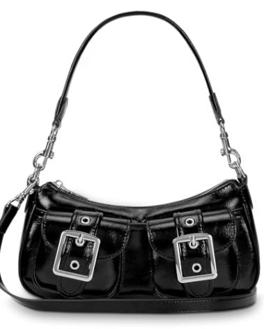 Shoulder Bags for Women Faux Leather Shoulder Purse with Pockets Trendy Crossbody Bag Going Out Purse Everyday Bag