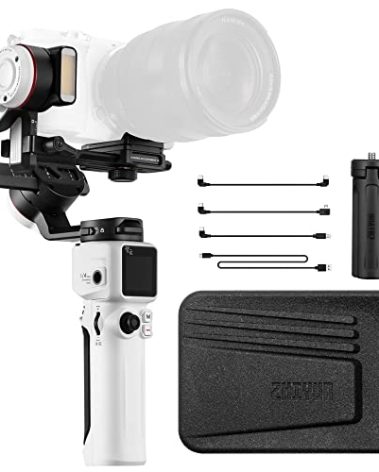 Zhiyun Crane M3S Handheld Gimbal 3-Axis Stabilizer All in One Design for Mirrorless Cameras Like Sony,Canon,Smartphone Like iPhone,Sumsung,Action Cameras Like Gopro (Crane M3 Upgrade Version in 2023)