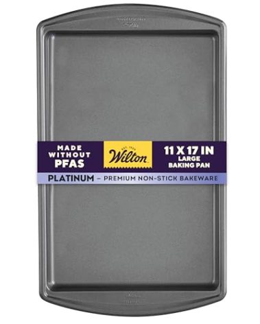 Wilton Platinum Premium Non-Stick Anti-Warp Bakeware, Made without PFAs, Large Baking Sheet, 11x17 in
