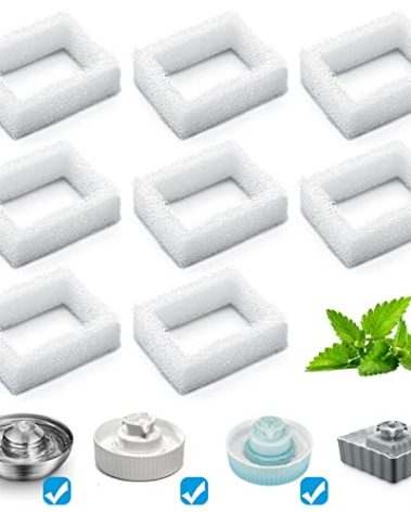 Cat water fountain pre-filter sponge 8 pack for ceramic cat fountain and stainless steel pet water fountain