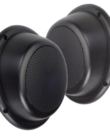 Magnadyne 5” Water Resistant Outdoor Wedge Speakers - Full Plastic Encasement with Grills - Pair