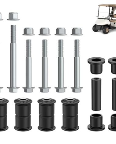 Golf Cart A Arm Suspension Bushing and Sleeve Kits Suitable for 2008-Up EZGO RXV Replace OEM#608086 601340 602085 601754 602415 600525