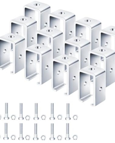 Channel Trolley Track Hanger Bracket for UNISTRUT Strut Channel,1-5/8 Intermediate Support Hange Bracket for All 1-5/8"Channel Trolley Track,for Unistrut Hardware Trolley(12 Packs)