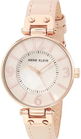 Anne Klein Women's Leather Strap Watch