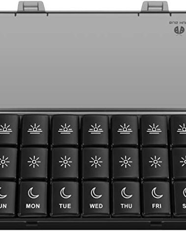 BUG HULL Weekly Pill Organizer 3X a Day, Daily 7 Day Pill Box 3 Times a Day, Travel Medicine Pill Organizer Pill Case Container for Vitamins, Supplements