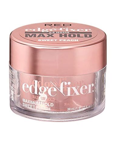 Red by Kiss Edge Fixer 24 Hour Maximum Hold Edge Wax No Flaking Biotin B7 Infused Hair Gel 1.01 fl.oz