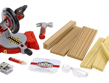 Little Tikes Creative Construction Power Cuts Set with 6 Accessories, Pretend Play Construction Set, for Boys and Girls Ages 3+ Years