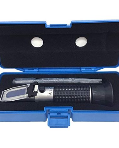 aichose Brix Refractometer with ATC, Dual Scale - Specific Gravity & Brix, Hydrometer in Wine Making and Beer Brewing, Homebrew Kit