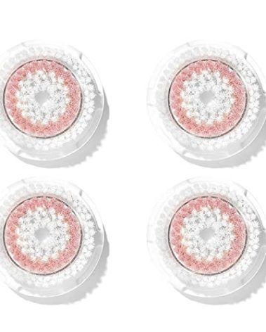 Clarisonic Radiance Facial Cleansing Brush Head Replacement Compatible with Mia 1, Mia 2, Mia Fit, Alpha Fit, Smart Profile Uplift and Alpha Fit X, 4 Count