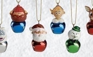 Rudolph, Yukon Cornelius, Santa Claus, Sam Snowman, Hermie, Abominable Snow Monster Jingle Buddies Christmas Ornaments