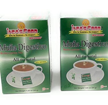 Inca's Herbs Muña Digestivo All Natural 2 Pack 1.23oz