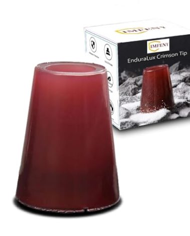 7/8" Ultra Durable Cane Tips with Metal Insert, Heavy Duty Crutch Accessories Replacement Ferrules for Walking Stick/Trekking Poles/Walkers/4 Prong Cane, Wear-Resistant High Polymer Rubber