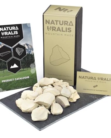 Natura Uralis Siberian Yellow Clay | 17.9oz Natural Clay, Pastel to Golden - Crunchy, Earthy, Velvety, Firm Texture, ASMR Sensation