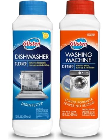 Glisten Dishwasher Magic AND Washer Magic, Value Pack, 12 Fl. Oz. bottle of each