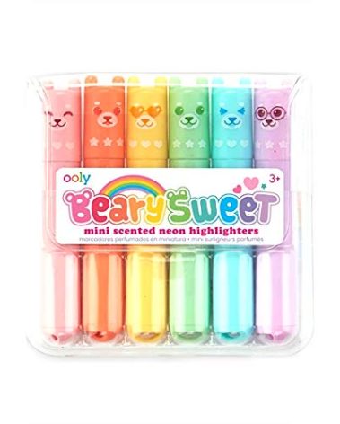 [6-in-1] Beary Sweet Mini Scented Neon Highlighters