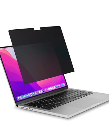 Kensington MP16 Magnetic MacBook Pro Privacy Screen for 16 inch MacBook Pro (2021-2024, M1, M2, M3, M4, Pro, Max), Removable Laptop Privacy Screen, Anti Glare Blue Light MacBook Mac Screen Protector